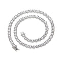 BC147 Men's Hip Hop Necklace Tennis Chain Jewelry Cubic Zircon Chian Party Gift