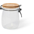 1/2 Gallon Airtight Glass Storage Jar with Hinged Lid for Oats Canning