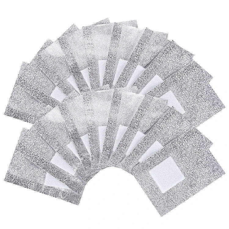 Aluminum Foil Nail Art Soak Off Nail Foils Removal Gel Remover Wraps Nails Removal Foil With Cotton Pad