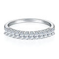 Wish Jewelry New Design 925 Sterling Silver Oval Moissanite Diamond Wedding Engagement Ring