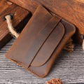 Trendy Top Grade Leather Custom Card Holder Slim Wallet Credit Card Protector Refined Porte Carte Shopping Travel Free Sample