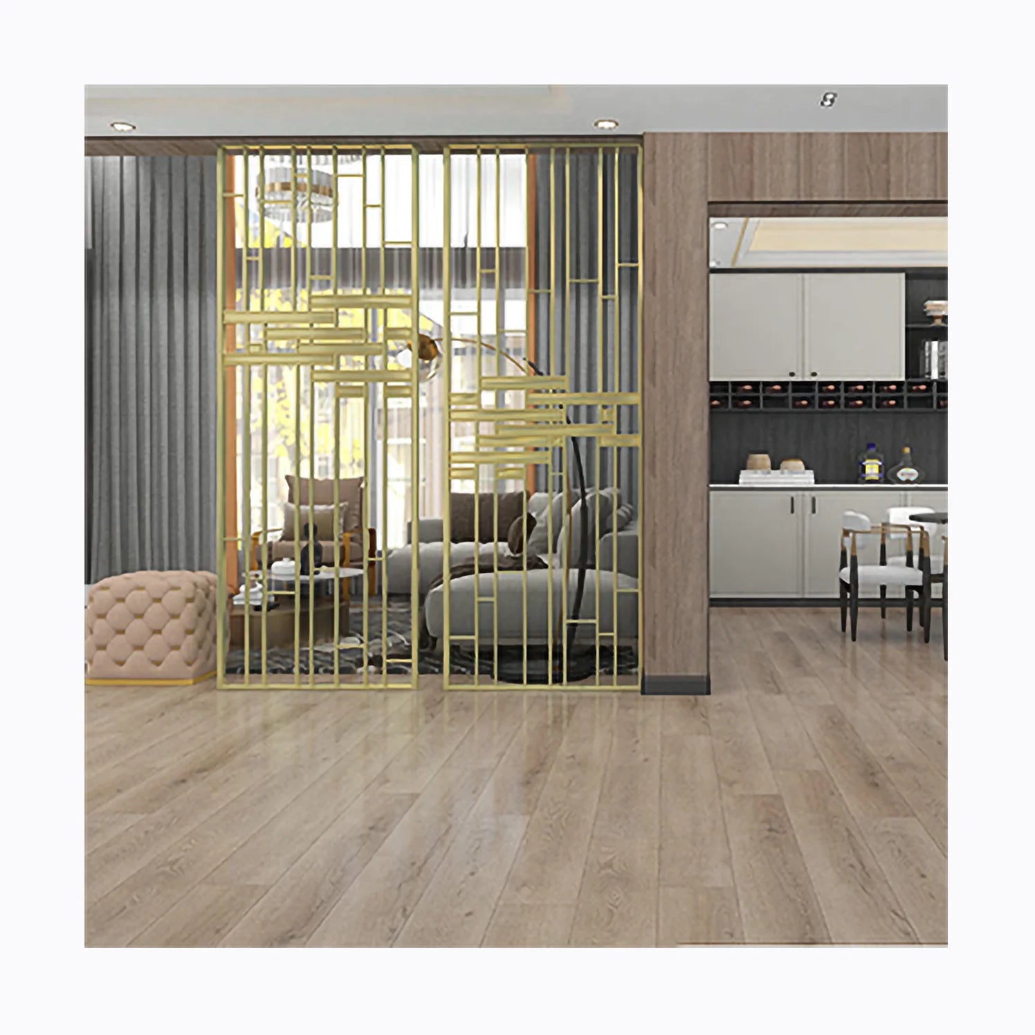 Cheap Kitchen Floor Tile Waterproof Plastic SPC Click PVC Vinyl Plank Interlocking Flooring