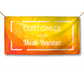 Custom Advertising Banner Durable & High-quality Mesh Banner With Double Side Printing for Outdoor Event