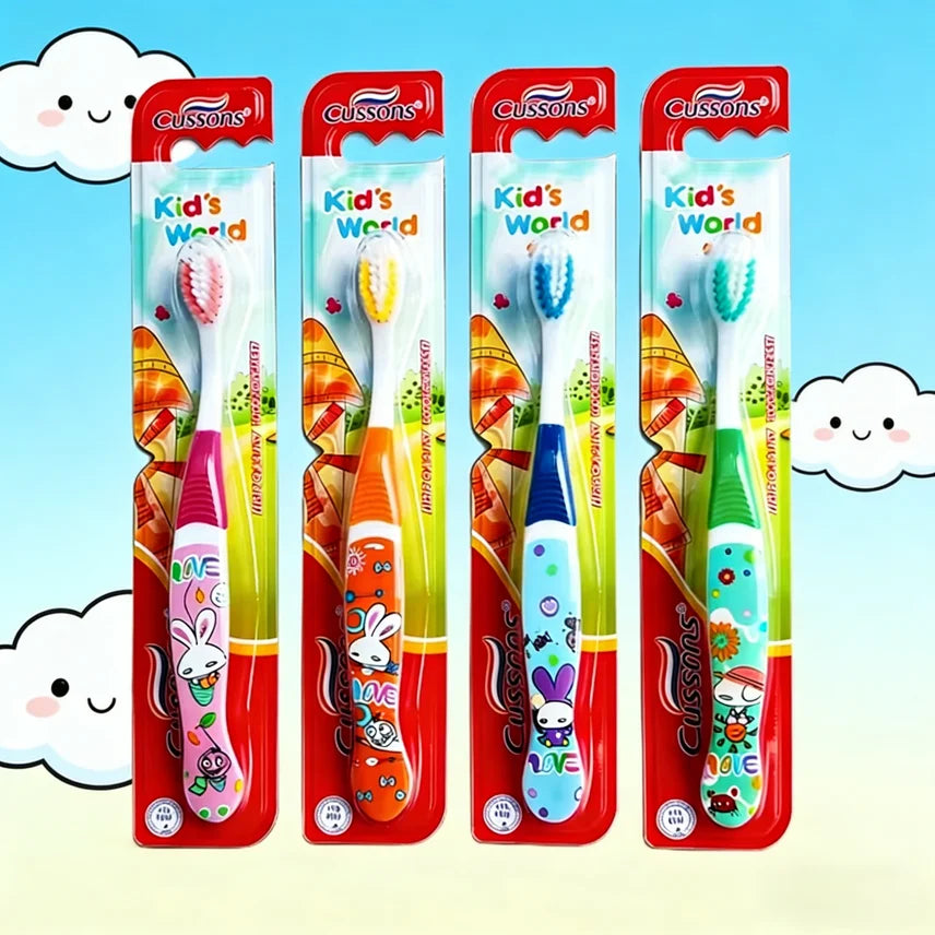 Custom logo Cartoon Pattern Soft Children's Toothbrush for Kids Soft Toothbrush Oem Cute Cartoon Toothbrush