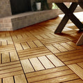 Outdoor Modern Garden Balcony Patio Decoration Flooring Interlocking WPC Decking Tiles