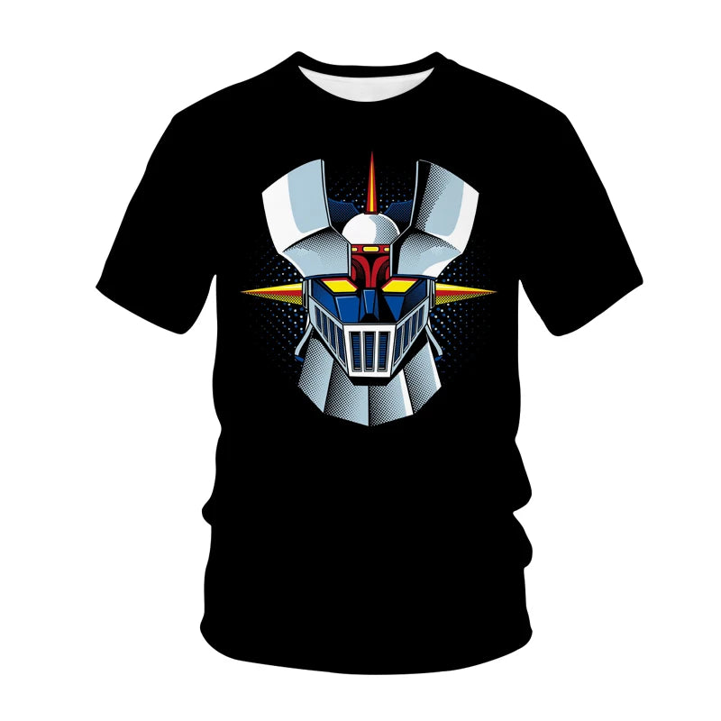General Basic Anime Movie Robot Streetwear 3d Print T-shirt Men's Fashion Casual T Shirt Kids Boys Girls Tshirts