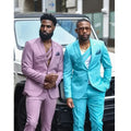 Luxury Peaked Lapel Men Suits With Belt Prom Party Wedding Groomsmen Outfits Elegant 2 Piece Jacket Pants Set Male Clothing