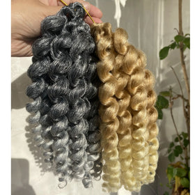 Wholesale 2x Value Afro Bounce Twist Model Wand Curl Crochet Braid High-Temperature Fiber Synthetic Hair Extension