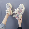 Hongyan New Korean Casual Women's Shoes Daddy Shoes Flying Mesh Surface Breathable Sports Shoes