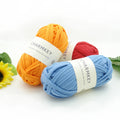 Soft Colorful 100% Polyester T-Shirt Yarn 100g Roll 2cm-3cm Width Handmade Crafts Handbags Recycled Spun Yarn for Knitting