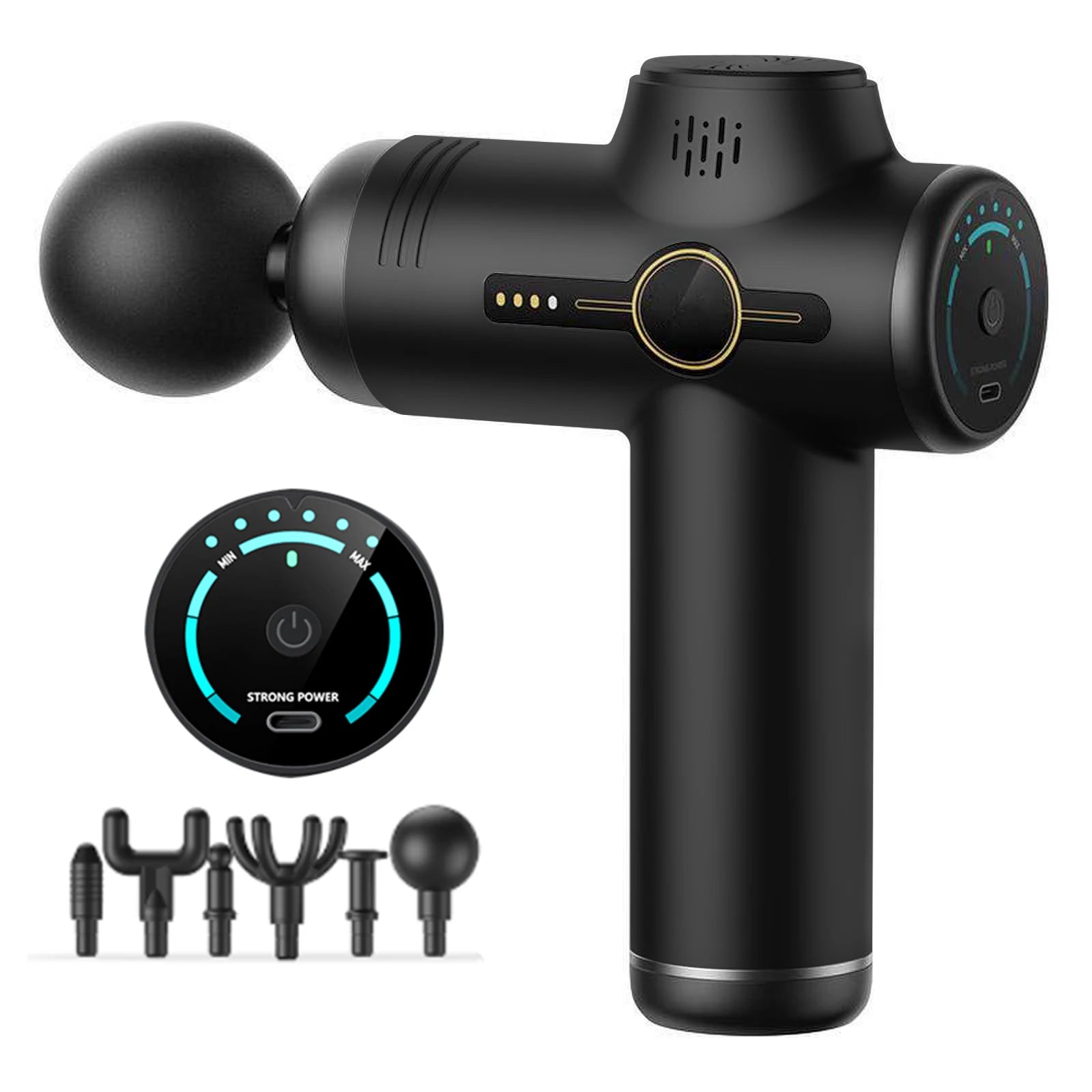 Best Mini Cordless Electric Muscle Massage Gun Deep Tissue Vibration for Body Sports Relief Dropshipping Welcome