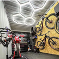 Factory Direct Sales Hexagonal Led Light Hexagon Detailing Workshop Ceiling Led Lights for Gym Garage