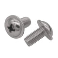 304 Stainless Steel M2 M3 M4 DIN 967 Phillips Pan Head Screws with Washer