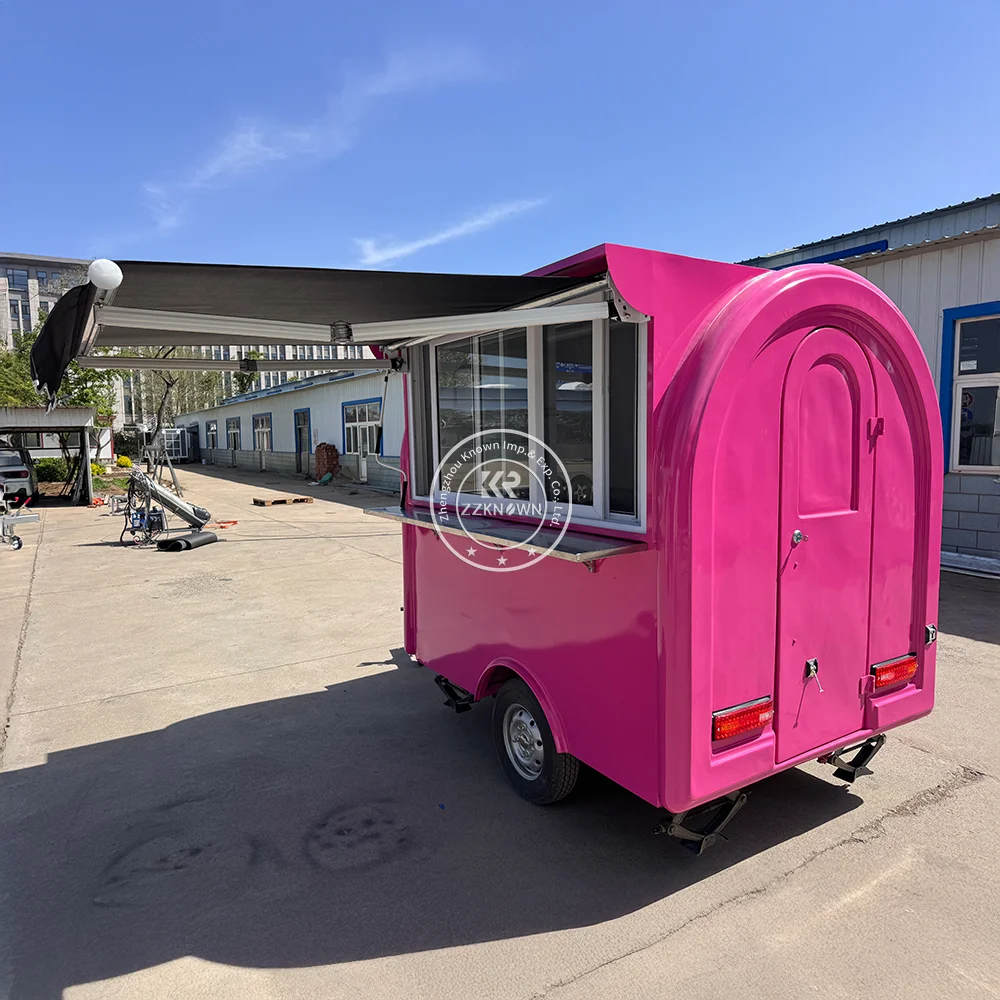Custom Food Trailers Fully Equipped Kitchen Small Hot Dog Cart Mobile Food Business Trailer Mobile Coffee Truck Food Truck