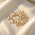 GP US Rondelle Flat Spacer Beads 14K Gold Filled Wholesale for Permanent Jewelry Chains Bracelet Necklace Making