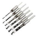 Urible HSS High Speed Steel Metal Hollow Hole M.Durablortise Chisel Wood Square Hole Drill Bits Set for Woodworking Carving