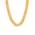 Alin 18K Gold Customized Stainless Steel Link Chain Chunky Necklace Fashion Women Jewelry