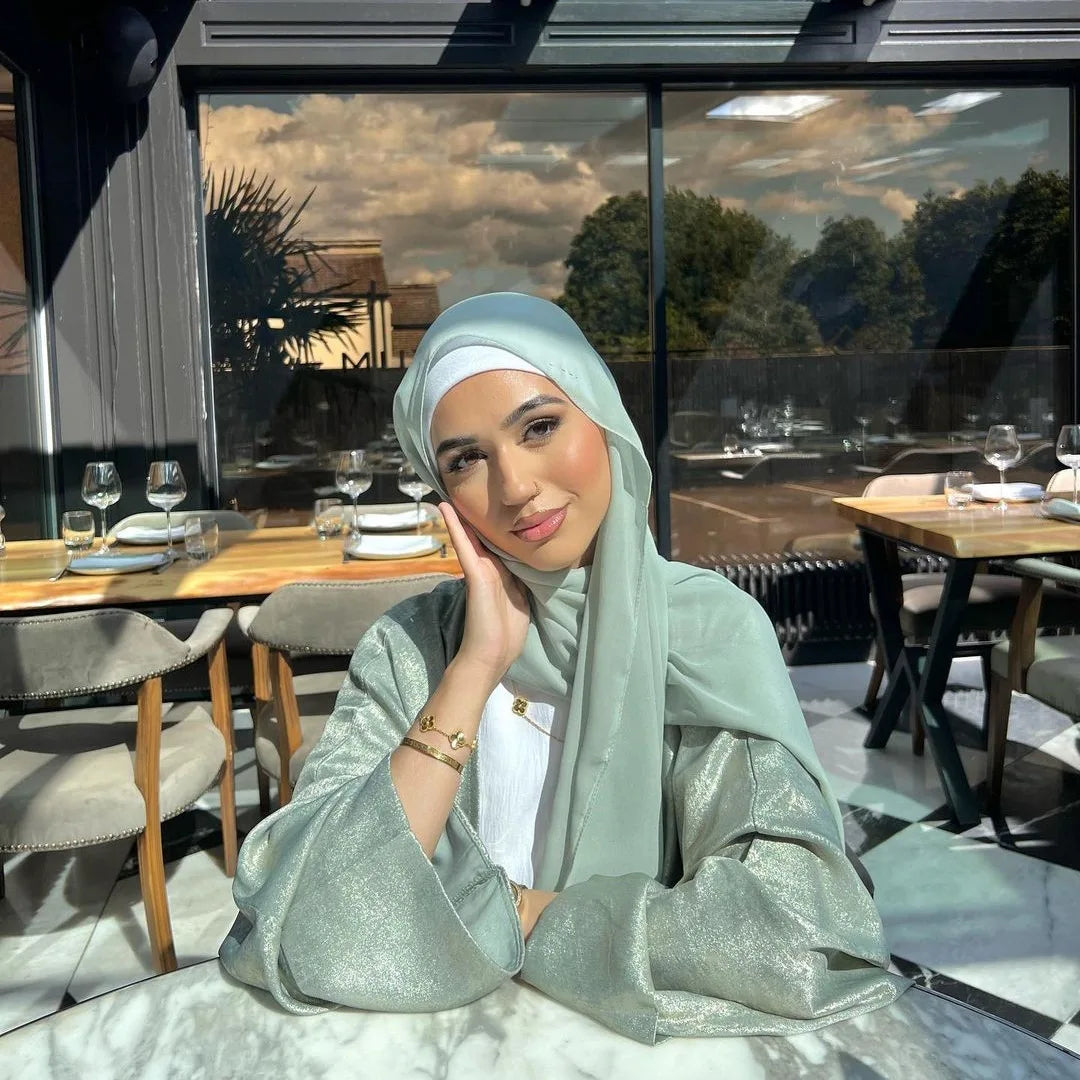 EID Abaya Dubai Turkey Modest Kaftan Islamic  Clothing