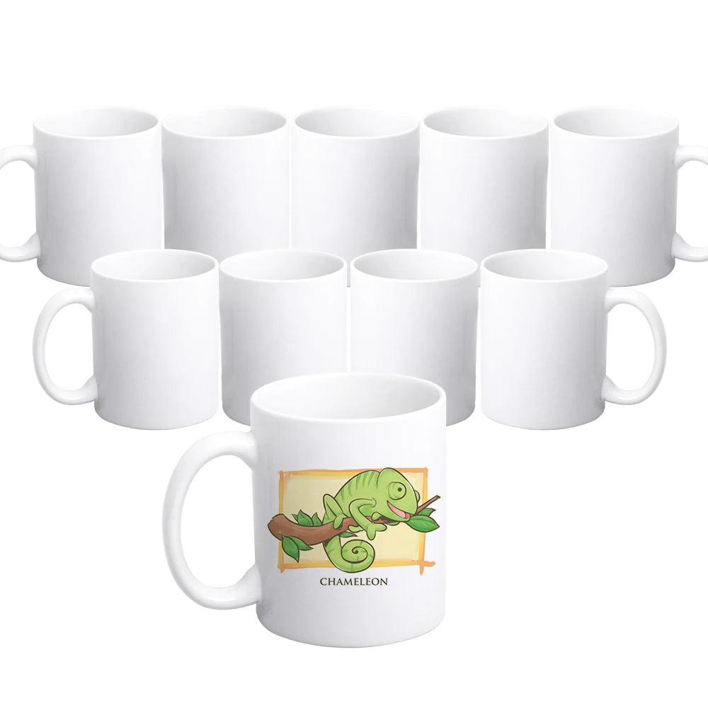 Sublimation Mug Manufacturer Wholesale High Grade Full White Ceramic 11oz Sublimation Coated Coffee Mug