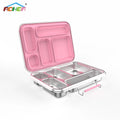 Aohea Custom 5 Compartment Bpa Free Eco-friendly Stainless Steel Lunch Box for School Kids