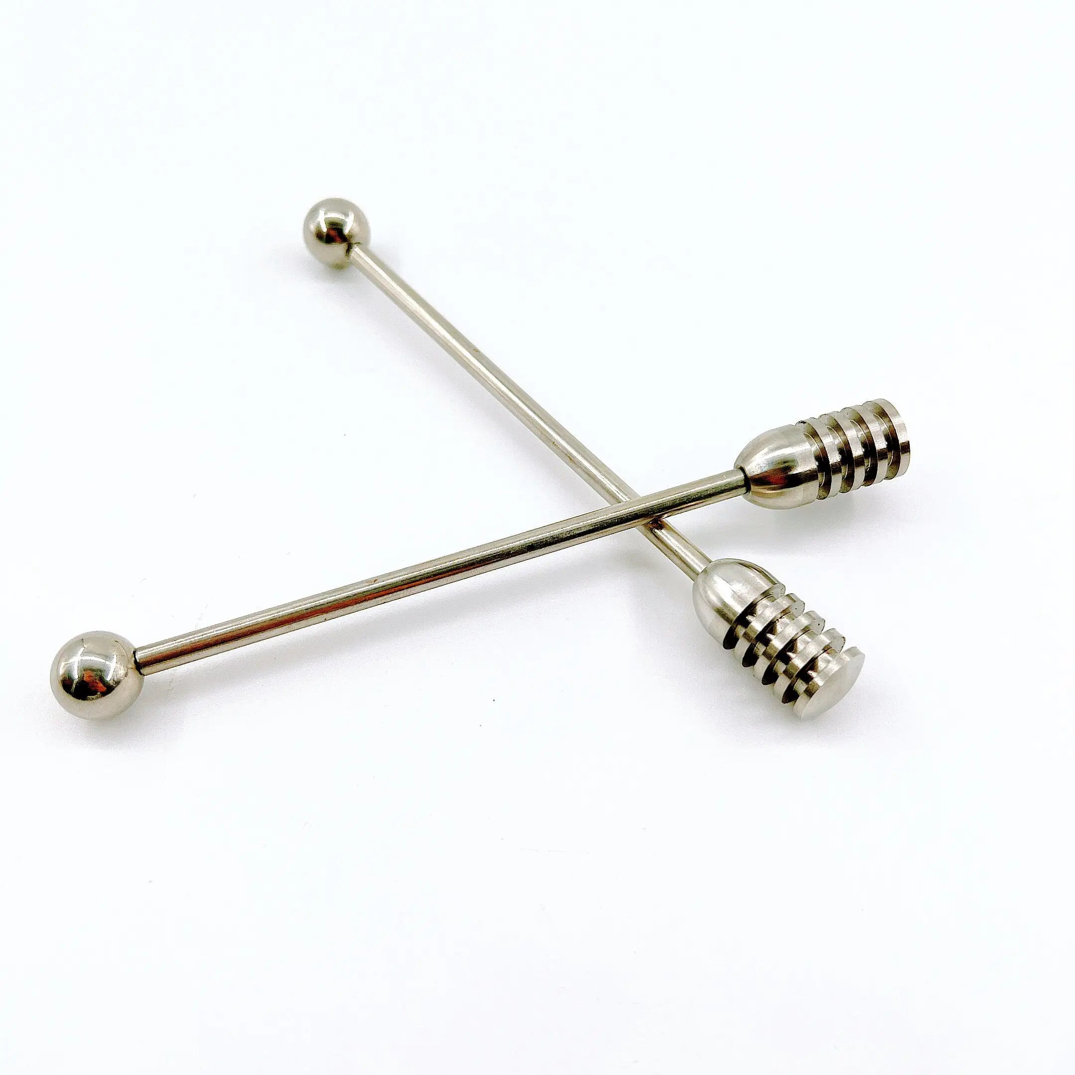 CHINABEES Stainless Steel Honey Dipper Beekeeping Tools Wood Honey Splash Bar Stirring Rod Hammer Beekeeping Supplies Tools