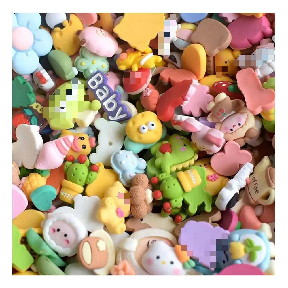Mixed Home Decoration Cute Cartoon Resin Flatback Cabochons Scrapbooking Craft DIY Accessories