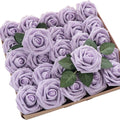 Artificial Roses Popular Fashion Gift Box with Foam PE Roses with Rods and Leaves 25 Wedding Decorations for Valentine's Day
