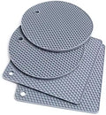 Hot Kitchen Thicken Heat Resistant Potholders Round Non-slip Pot Holders Food Grade Silicone Trivet Mats for Hot Pots and Pans
