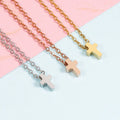 Cross Necklace Plated Gold Silver Black Choker Cross Pendant Necklaces for Men Jewelry Gift Oem Stainless Steel
