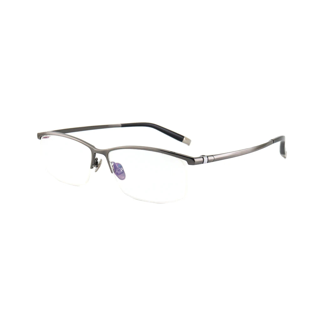 2024 Designer Pure Titanium Optical Glasses Frame for Men Business Style Half Frame Eyeglasses Lunette De Vue