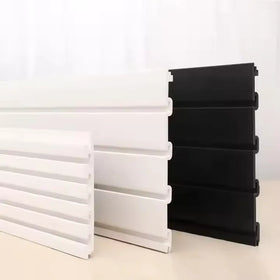 Factory Heavy Duty Mdf Panel Plastic Slatwall PVC Board Fiberboard for Hanging Hooks