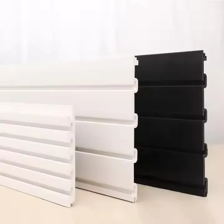 Factory Heavy Duty Mdf Panel Plastic Slatwall PVC Board Fiberboard for Hanging Hooks