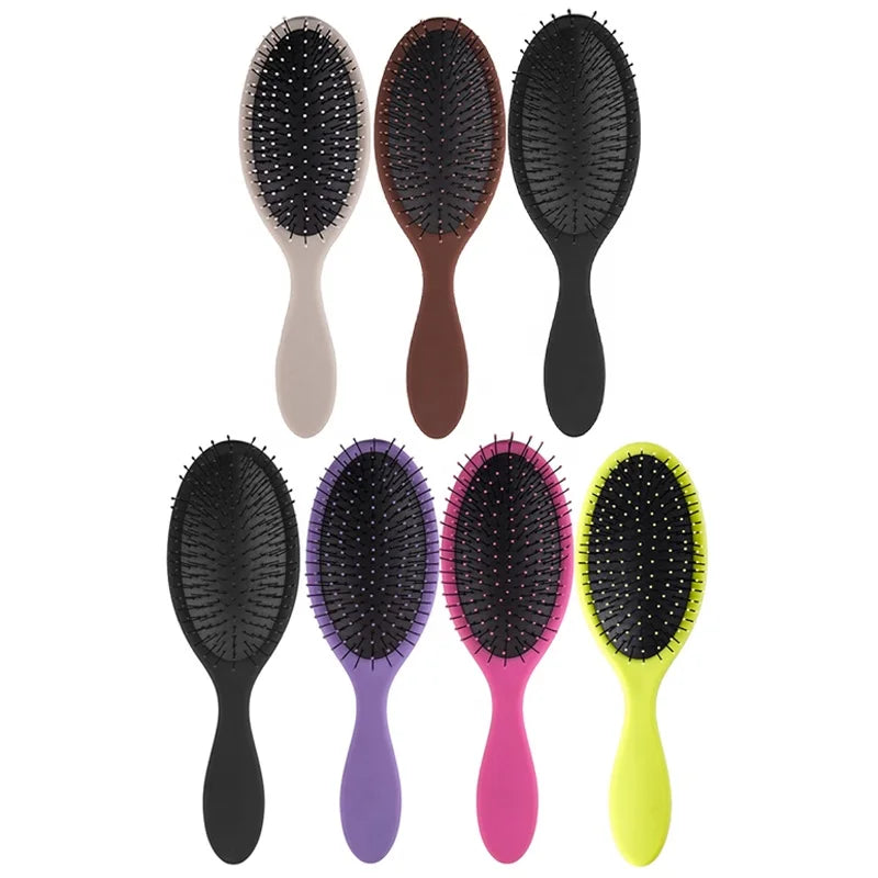 Artisans Hot Selling Nylon Kid Curly Hair Brush Cushion Plastic Detangling Hair Brush