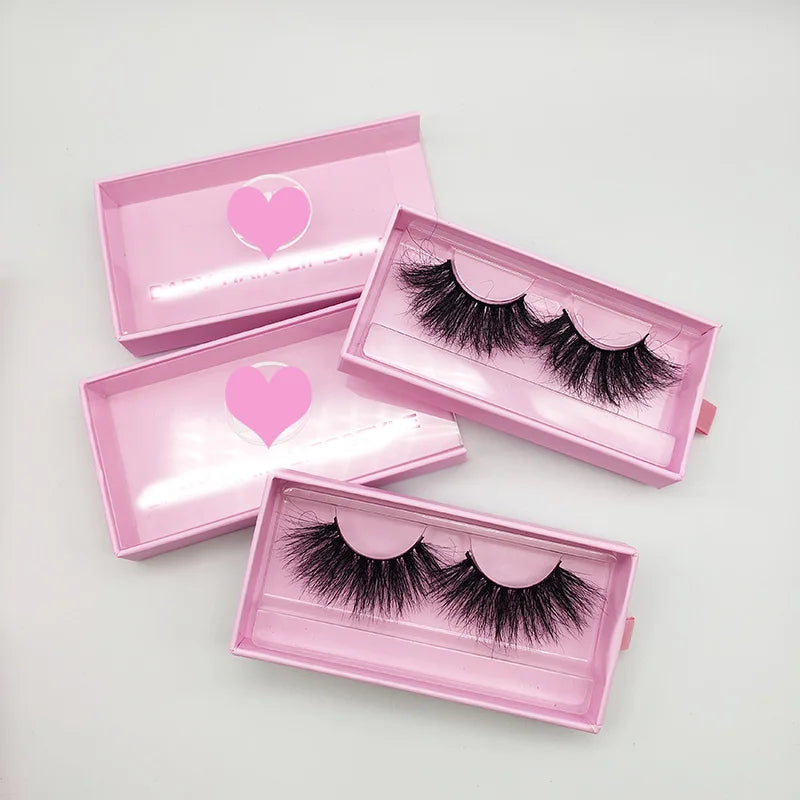 Free Sample Free Shipping Full Strip Lashes 25mm Mink Eyelash Vendor Fluffy Mink Eyelash