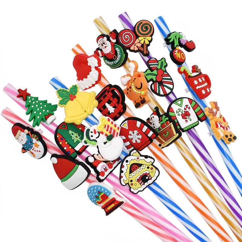 Wholesale Nightmare Before Straw Cover Topper Stich Christmas Straw Toppers Charms Nightmare Before Christmas