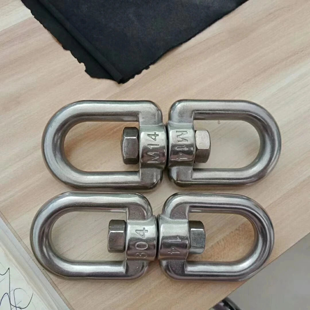 Polished Chain Mooring Swivel Slewing Ring Rotation Marine Anchor Rigging Stainless Steel Swivel Eye
