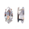 Hisenlee Luxury Silver Zircon Horse Eye Crystal Clear Zirconia Jewellery Sew Decorations Accessories 36pcs/bag Wholesale