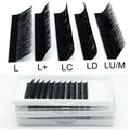 Premium Soft Matte Black L L+ LC LD M  Curl  Eyelash Extensions Korean Pbt Classical Grafted Cashmere Individual Eye Lash
