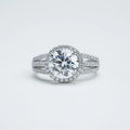 Starsgem Women Jewelry S925 Sterling Silver Ring 3 Carat 5 Carat D VVS Moissanite Gemstone Engagement Ring