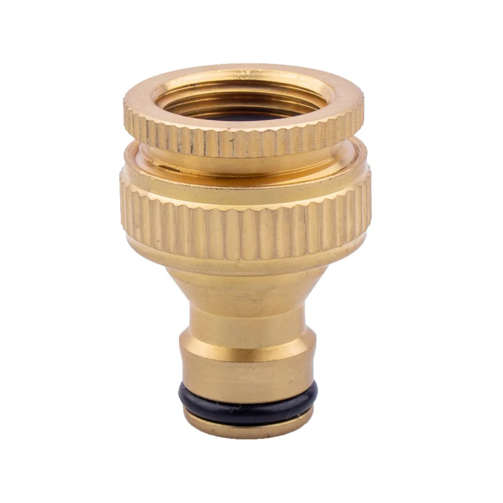 Solid Brass Garden Water Hose Pipe Nipple Tap Faucet Fittings Irrigation Female Male Threaded Coupling Quick Connector Adapter