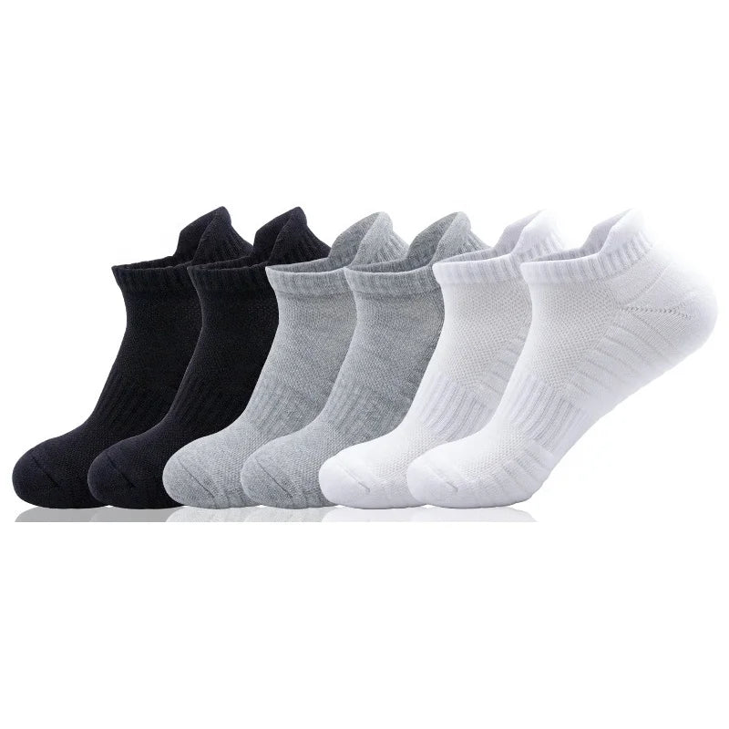Wholesale Plain White Short Ankle Socks Men Women Cotton Sport Trainer Running Socks