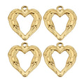 Heart Pendant Charms DIY Women Necklace Jewelry Making Components Handmade Findings Crafts Accessories