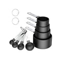 Antique 8-Piece Eco-Friendly Measuring Spoon Cup Set Custom Style 15ml Stainless Steel Metal Handle Plastic for Home Use