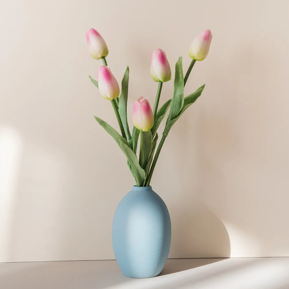 DY101 Real Touch Multicolor Artificial Tulip Flower Bouquet Hot Sale PU for Home Office Wedding Decoration Christmas Graduation