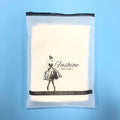 Soy Ink Socks Underwear T Shirt Compostable Biodegradable Logo Custom Frosted Zipper Clothes Bags Packaging for Clothing