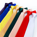 Wholesale Classic Solid Satin Tie Business Casual Versatile Wedding Tie in Stock