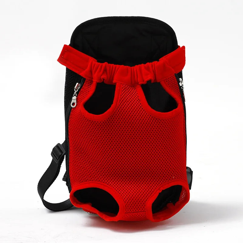 New Portable Pet Travel Bag Durable Washable Canvas and Mesh Backpack Zipper Closure Cat and Dog Carrier