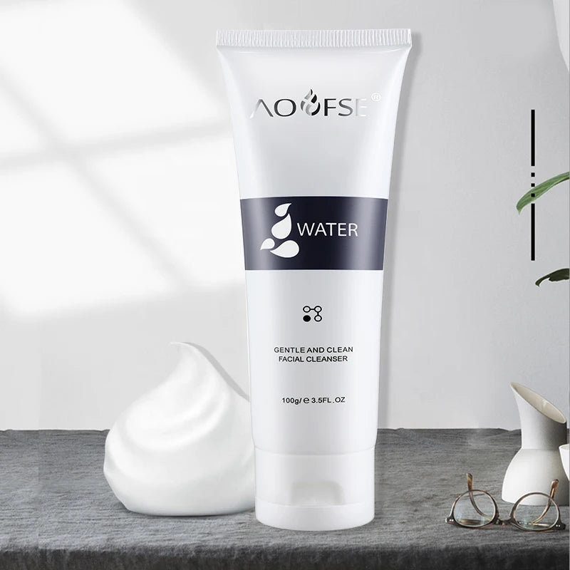 Oem Private Label Organic Oil Control Anti Acne Hydrating Whitening Face Wash Amino Acid Foam Facial Cleanser