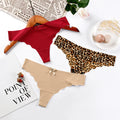 2022 New Arrival Ladies Seamless Tanga Brief Sexy Low-Rise Underwear Thong Knitted Women's Panties Plain Dyed Techniques