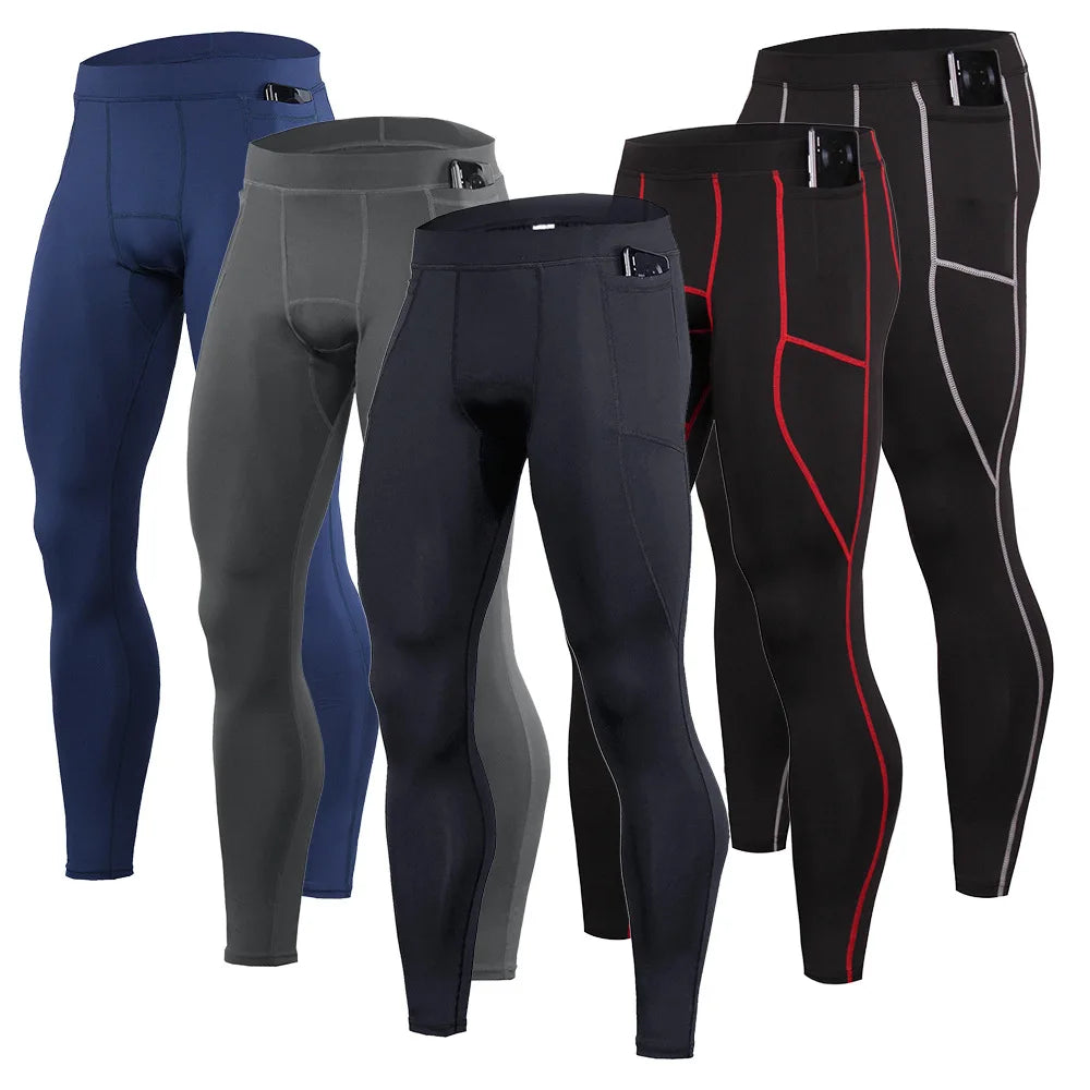 Wholesales Summer Sports Bodybuilding Pants Men's Running Tight Stretch Basketball Training Outdoor Leggings